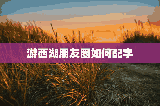 游西湖朋友圈如何配字